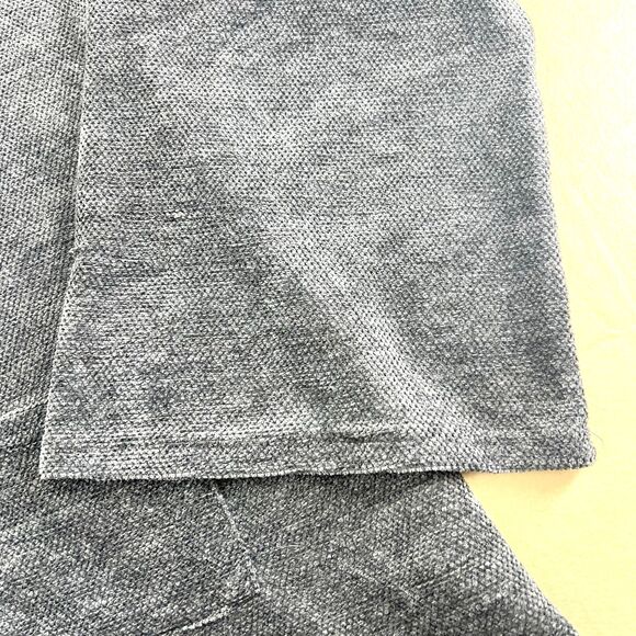 GIGIO USA Two Toned Gray Color-Block Turtleneck Sweater Bell Sleeves  Pockets M - Picture 4 of 16